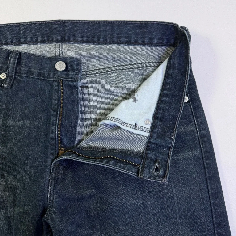 Levis 527 Slim Bootcut Jeans Mens 34x34 Dark Wash Indigo Denim 05527-0248